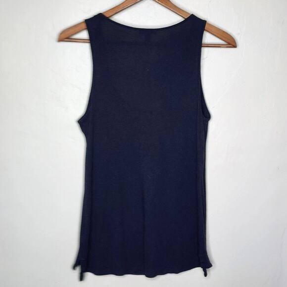 Express Black Sequin Shell Tank Sleeveless Shirt Women's Size Small - Picture 4 of 4